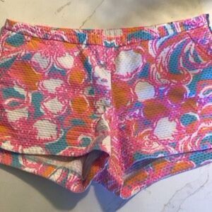 Lilly Pulitzer Feeling Tank Adie Shorts Sz 12 Pink White